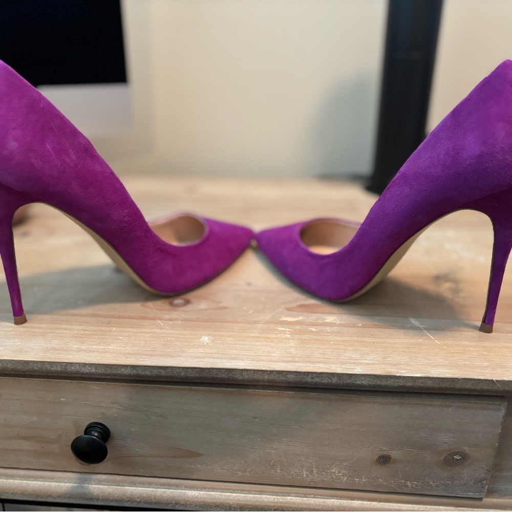 Steve Madden Purple Suede Heels